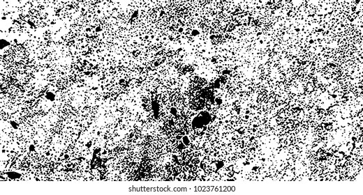 Grunge background black and white vector. Abstract texture of dust, dirt, stains