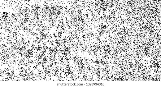 Grunge background black and white vector. Abstract texture of dust, dirt, stains