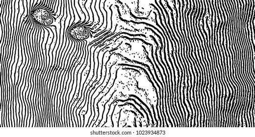 Grunge background black and white vector. Abstract texture of dust, dirt, stains