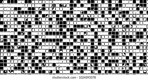 Grunge background black and white vector. Abstract texture of dust, dirt, stains