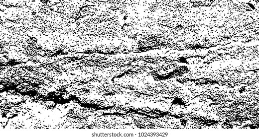 Grunge background black and white vector. Abstract texture of dust, dirt, stains