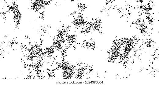 Grunge background black and white vector. Abstract texture of dust, dirt, stains