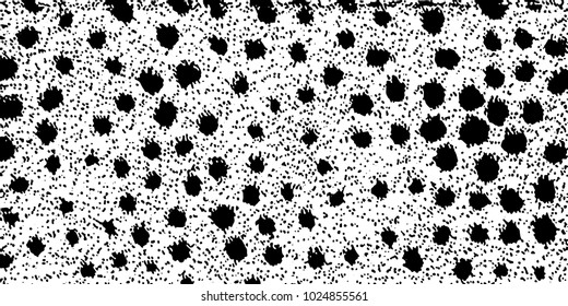 Grunge background black and white vector. Abstract texture of dust, dirt, stains