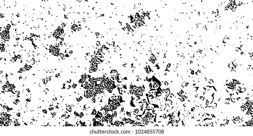 Grunge background black and white vector. Abstract texture of dust, dirt, stains