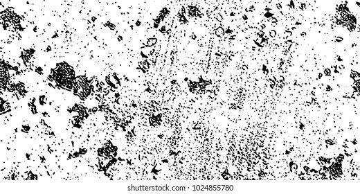 Grunge background black and white vector. Abstract texture of dust, dirt, stains