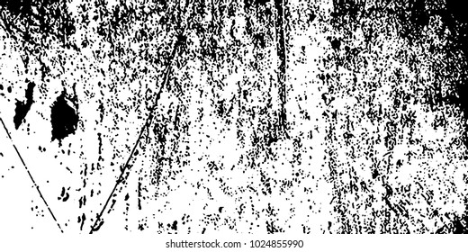 Grunge background black and white vector. Abstract texture of dust, dirt, stains