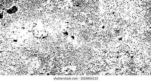 Grunge background black and white vector. Abstract texture of dust, dirt, stains