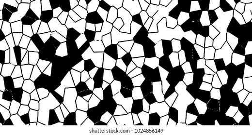 Grunge background black and white vector. Abstract texture of dust, dirt, stains
