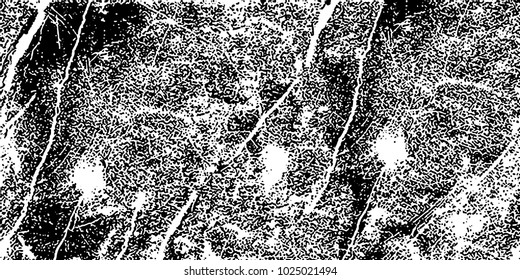 Grunge background black and white vector. Abstract texture of dust, dirt, stains