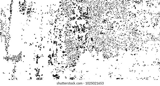 Grunge background black and white vector. Abstract texture of dust, dirt, stains