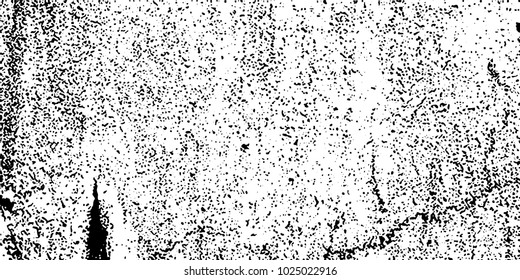 Grunge background black and white vector. Abstract texture of dust, dirt, stains