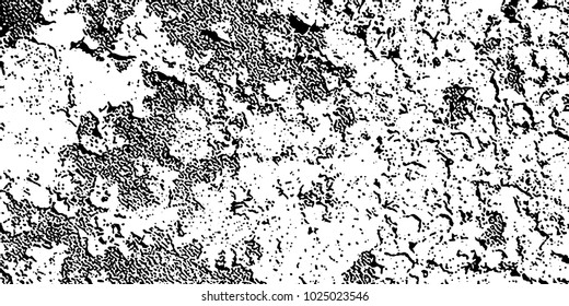 Grunge background black and white vector. Abstract texture of dust, dirt, stains