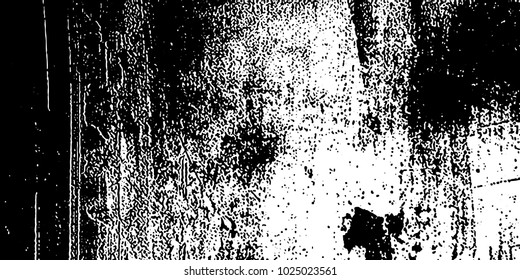 Grunge background black and white vector. Abstract texture of dust, dirt, stains