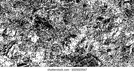 Grunge background black and white vector. Abstract texture of dust, dirt, stains