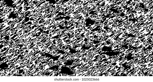 Grunge background black and white vector. Abstract texture of dust, dirt, stains