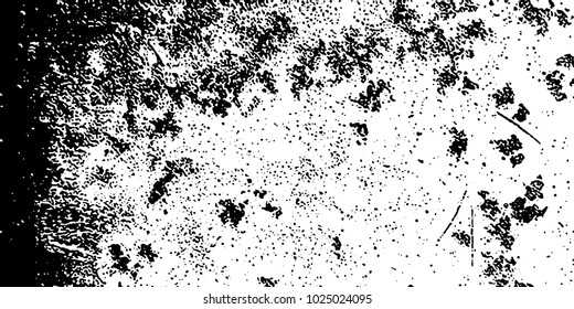 Grunge background black and white vector. Abstract texture of dust, dirt, stains