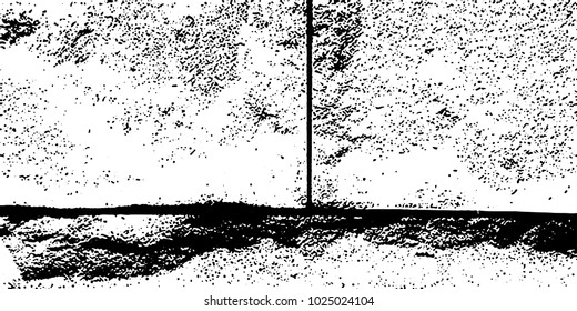 Grunge background black and white vector. Abstract texture of dust, dirt, stains