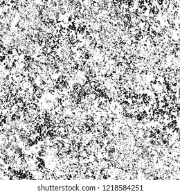 Grunge background black and white. Vector abstract dirty pattern. Monochrome vintage surface in cracks, spots, chips. Gloomy design of an old wall in horror style