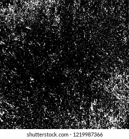 Grunge background black and white. Vector abstract dirty pattern. Monochrome vintage surface in cracks, spots, chips. Gloomy design of an old wall in horror style