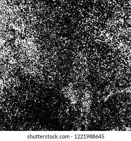 Grunge background black and white. Vector abstract dirty pattern. Monochrome vintage surface in cracks, spots, chips. Gloomy design of an old wall in horror style