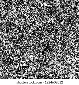Grunge background black and white. Vector abstract dirty pattern. Monochrome vintage surface in cracks, spots, chips. Gloomy design of an old wall in horror style