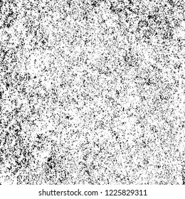 Grunge background black and white. Vector abstract dirty pattern. Monochrome vintage surface in cracks, spots, chips. Gloomy design of an old wall in horror style
