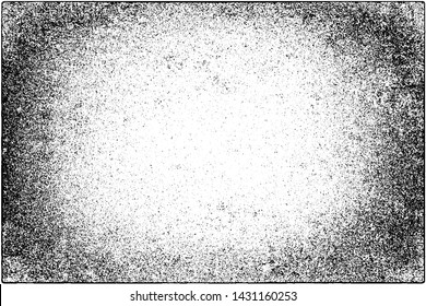 Grunge background black and white. Vector texture of scratches, chips, cracks. Monochrome gloomy pattern of the old surface