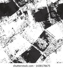 Grunge background black and white vector seamless