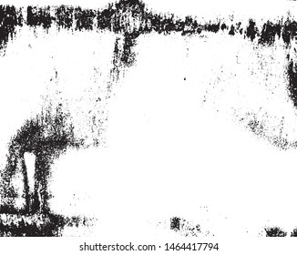 Grunge background black and white. Vector abstract monochrome vintage surface in cracks, spots, chips. 