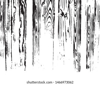 Grunge background black and white. Vector abstract monochrome vintage surface in cracks, spots, chips. 