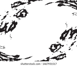 Grunge background black and white. Vector abstract monochrome vintage surface in cracks, spots, chips. 