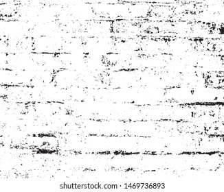 Grunge background black and white. Vector abstract monochrome vintage surface in cracks, spots, chips. 