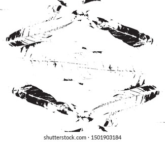Grunge background black and white. Vector city texture dark. Abstract pattern of cracks, dust, dirt.