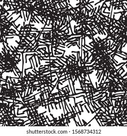 Grunge background black and white vector abstract seamless