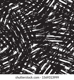 Grunge background black and white vector abstract seamless