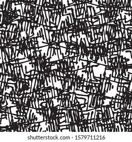 Grunge background black and white vector abstract seamless