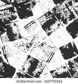 Grunge background black and white vector seamless