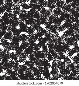 Grunge background black and white vector abstract seamless