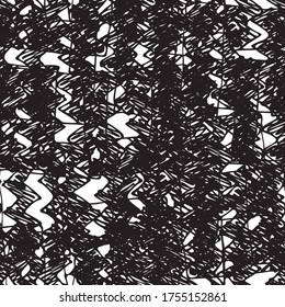 Grunge background black and white vector abstract seamless
