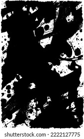 Plantilla vectorial en blanco y negro de fondo grueso
