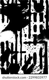 Grunge background black and white vector