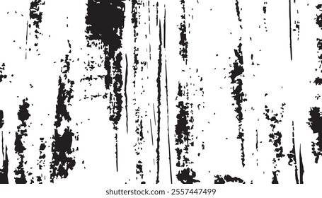 Grunge background. Black and white vector. Abstract texture of dust, dirt, stains. Grunge overlay layer. Distressed texture. Rough, scratch, splatter grunge pattern.