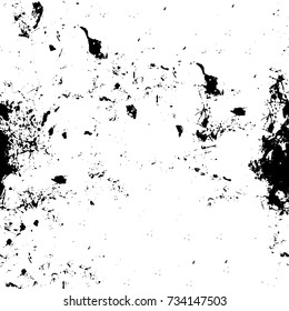 Grunge background black and white vector. Abstract monochrome seamless pattern