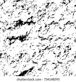 Grunge background black and white vector. Abstract monochrome seamless pattern