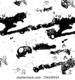 Grunge background black and white vector. Abstract monochrome seamless pattern