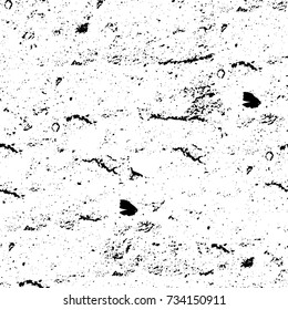 Grunge background black and white vector. Abstract monochrome seamless pattern