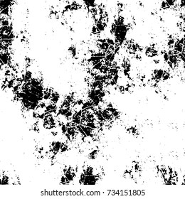 Grunge background black and white vector. Abstract monochrome seamless pattern