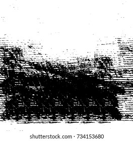Grunge background black and white vector. Abstract monochrome seamless pattern