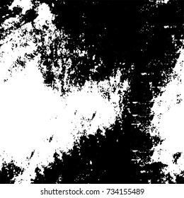 Grunge background black and white vector. Abstract monochrome seamless pattern
