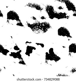 Grunge background black and white vector. Abstract monochrome seamless pattern